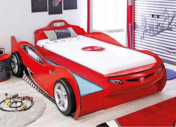 CARBED Кровать-машина Coupe с выдвижной кроватью Red 20.03.1306.00 в Мамоново - mamonovo.mebel54.com | фото