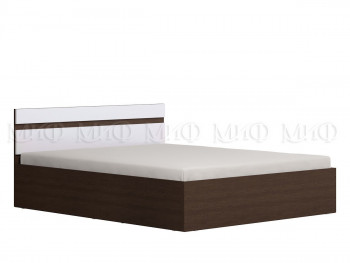 Ким кровать с подъемным механизмом 1,4 (Венге/белый глянец) в Мамоново - mamonovo.mebel54.com | фото