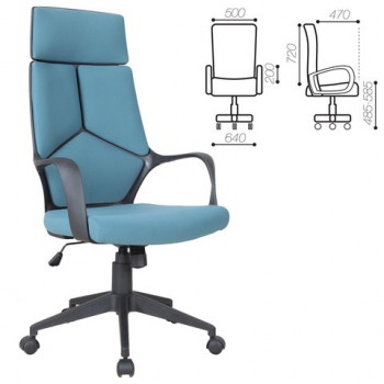 Кресло офисное BRABIX Prime EX-515 (голубая ткань) в Мамоново - mamonovo.mebel54.com | фото