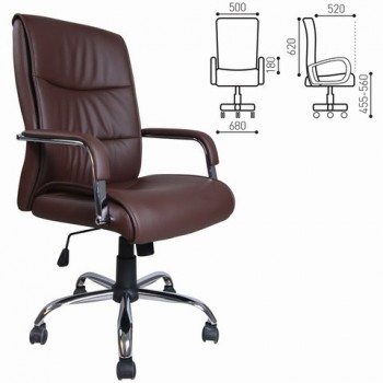 Кресло офисное BRABIX Space EX-508 (коричневый) в Мамоново - mamonovo.mebel54.com | фото