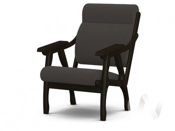 Кресло Вега-10 (венге лак/ULTRA GRAFIT) в Мамоново - mamonovo.mebel54.com | фото