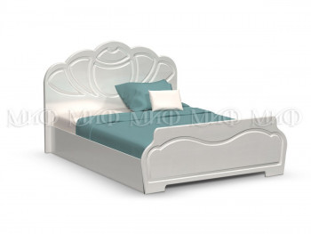 Кровать 1,4м Гармония (Белый/Белый глянец) в Мамоново - mamonovo.mebel54.com | фото