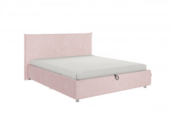 Кровать 1,6 Квест (Нежно-розовый велюр/под-мех) в Мамоново - mamonovo.mebel54.com | фото
