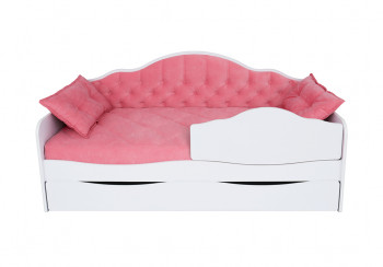 Кровать 170 серии Иллюзия Лайт 1 ящик 89 Розовый (подушки) в Мамоново - mamonovo.mebel54.com | фото