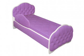 Кровать 180 Гармония 67 Светло-фиолетовый (мягкий бортик) в Мамоново - mamonovo.mebel54.com | фото