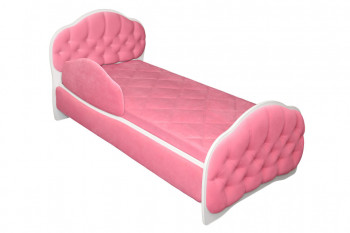 Кровать 180 Гармония 89 Розовый (мягкий бортик) в Мамоново - mamonovo.mebel54.com | фото
