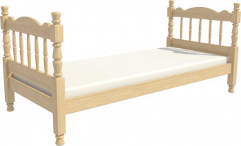 Кровать одинарная Аленка из массива сосны 800*1890 Сосна в Мамоново - mamonovo.mebel54.com | фото