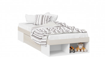 Кровать «Сканди» с ящиком Дуб Гарден/Белый в Мамоново - mamonovo.mebel54.com | фото