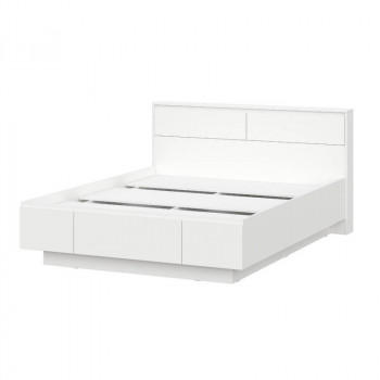 Модульная система "Одри" Кровать двойная (1,6х2,0) серия 3 Белый в Мамоново - mamonovo.mebel54.com | фото