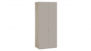 Шкаф для одежды с 2 глухими дверями «Эмбер» Баттл Рок/Серый глянец в Мамоново - mamonovo.mebel54.com | фото